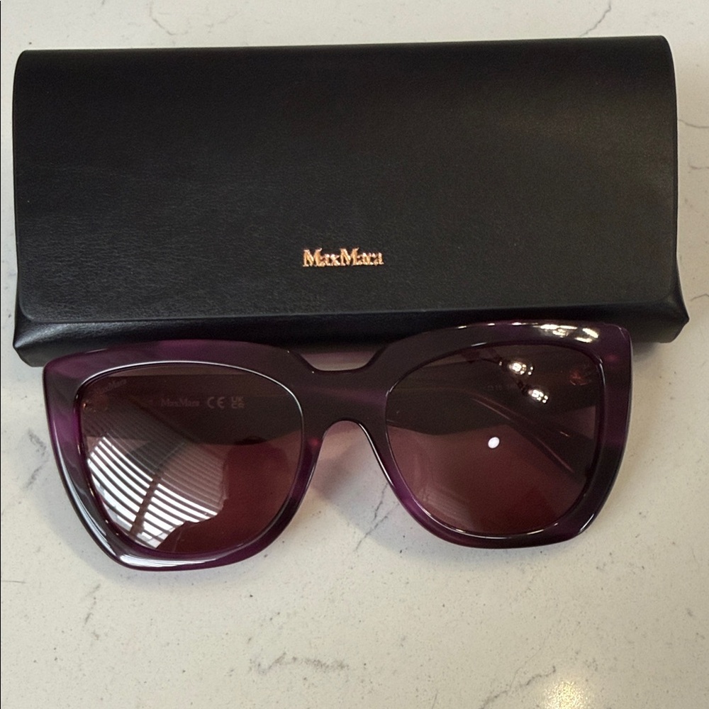 NWOT MaxMara Purple Sunglasses